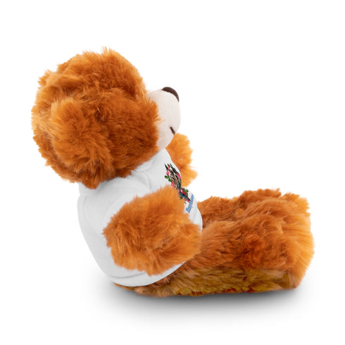 Custom Photo Festive Poinsettia Stuffed Animals with Tee